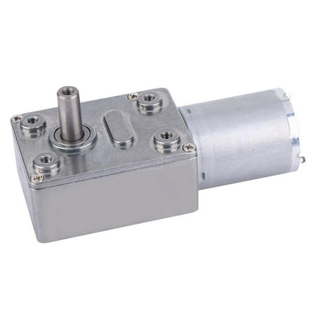 24V,10RPM Speed Reduction Motor,Micro Type DC Speed Reduction Motor Large Torsion Worm Gear Motor 24V for Multiple Purposes